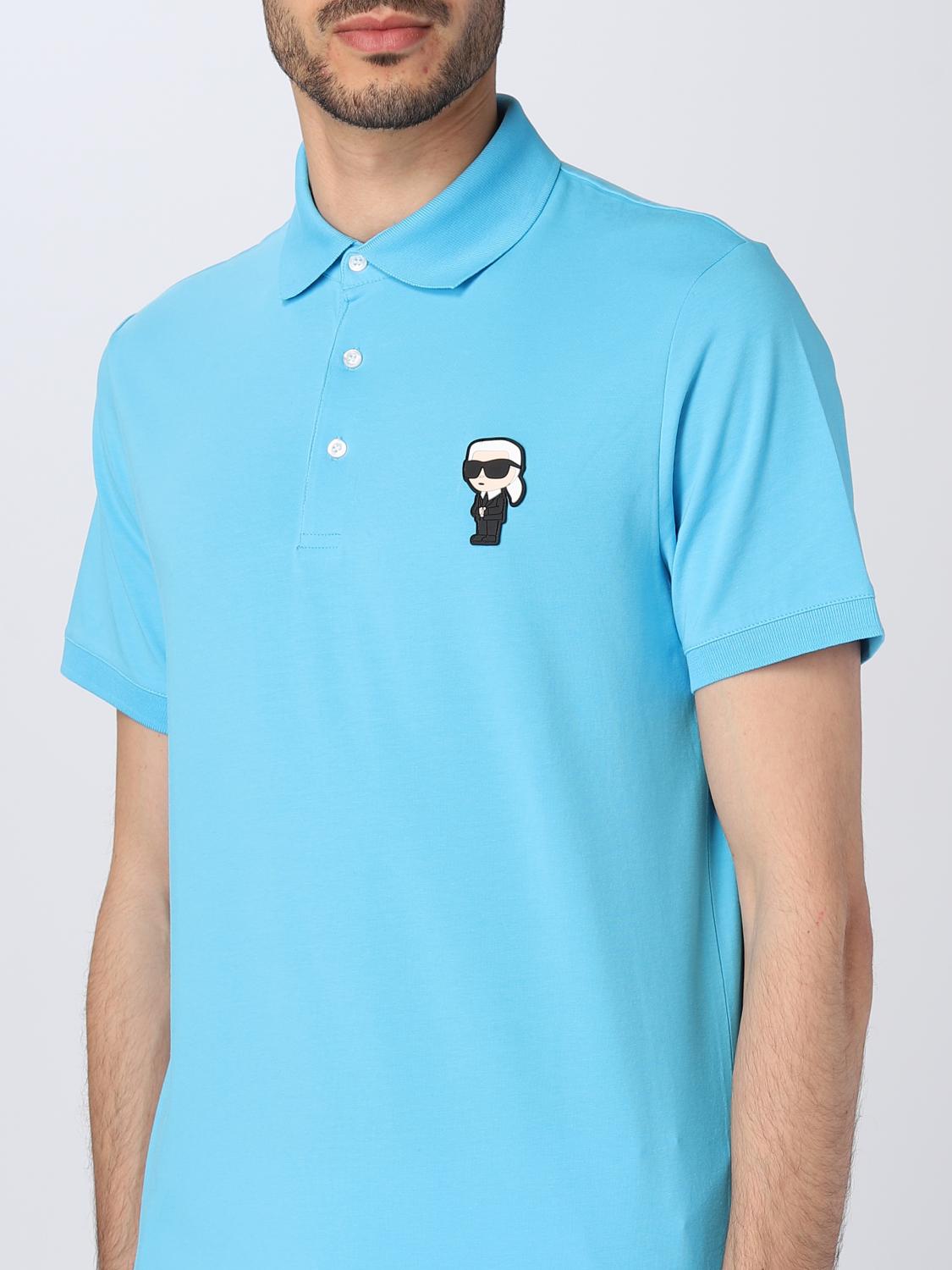 KARL LAGERFELD polo shirt for man Blue 1 Karl Lagerfeld polo shirt