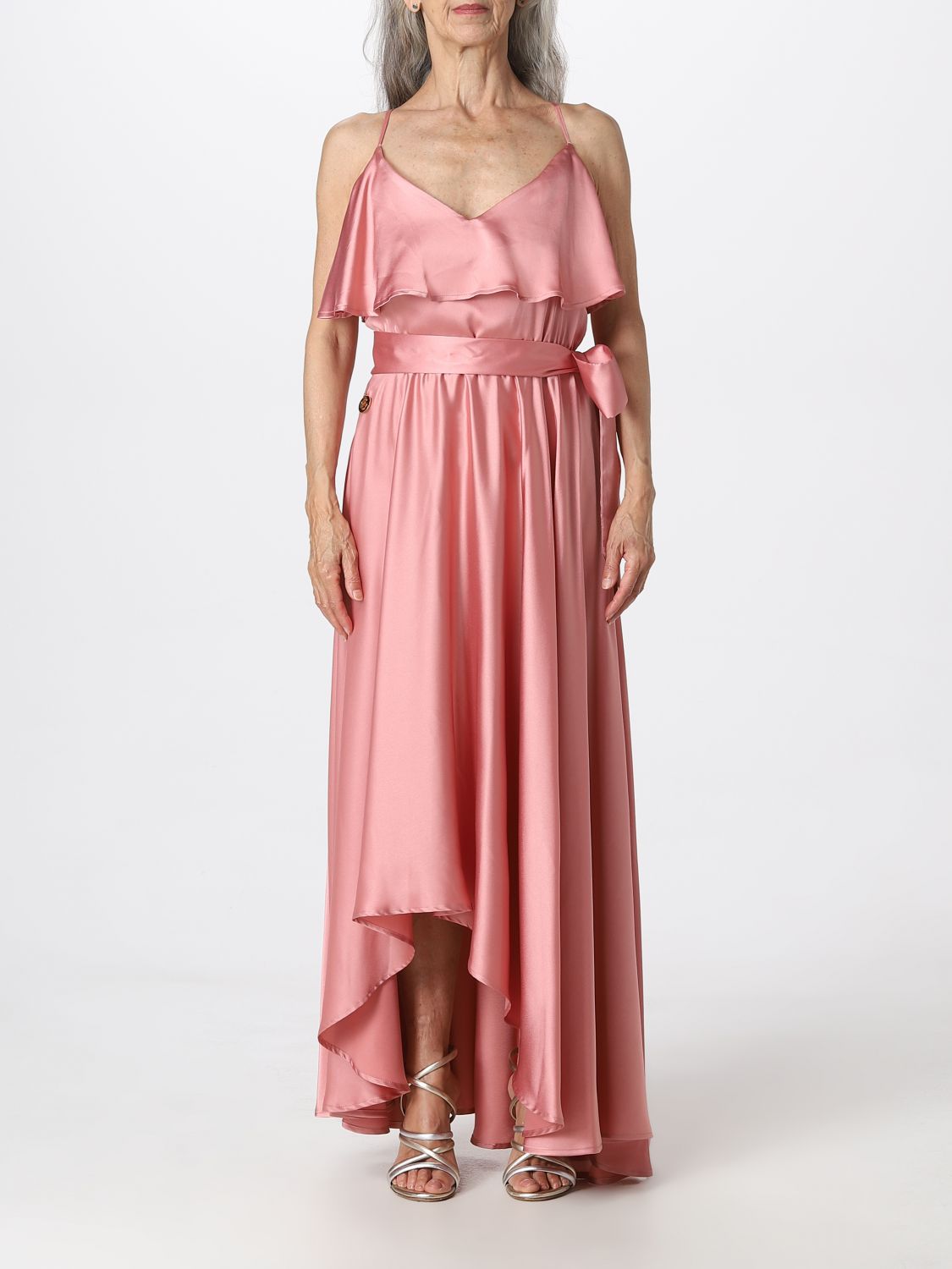 GAËLLE PARIS: dress for woman - Pink | Gaëlle Paris dress GBDM17448 ...