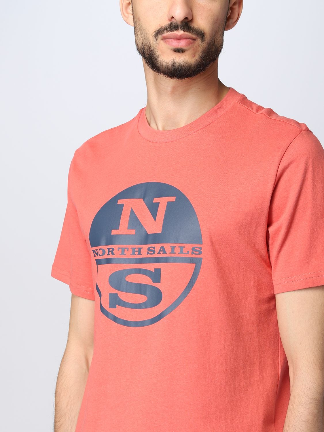 NORTH SAILS: t-shirt for man - Coral | North Sails t-shirt 692837 ...