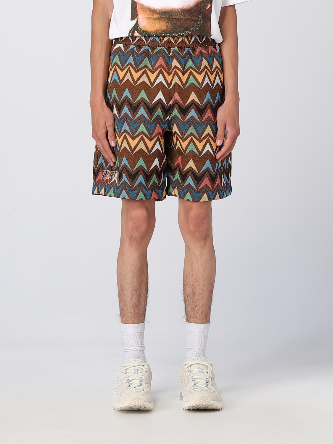 Pleasures Jacquard Patterned Bermuda Shorts In Multicolor