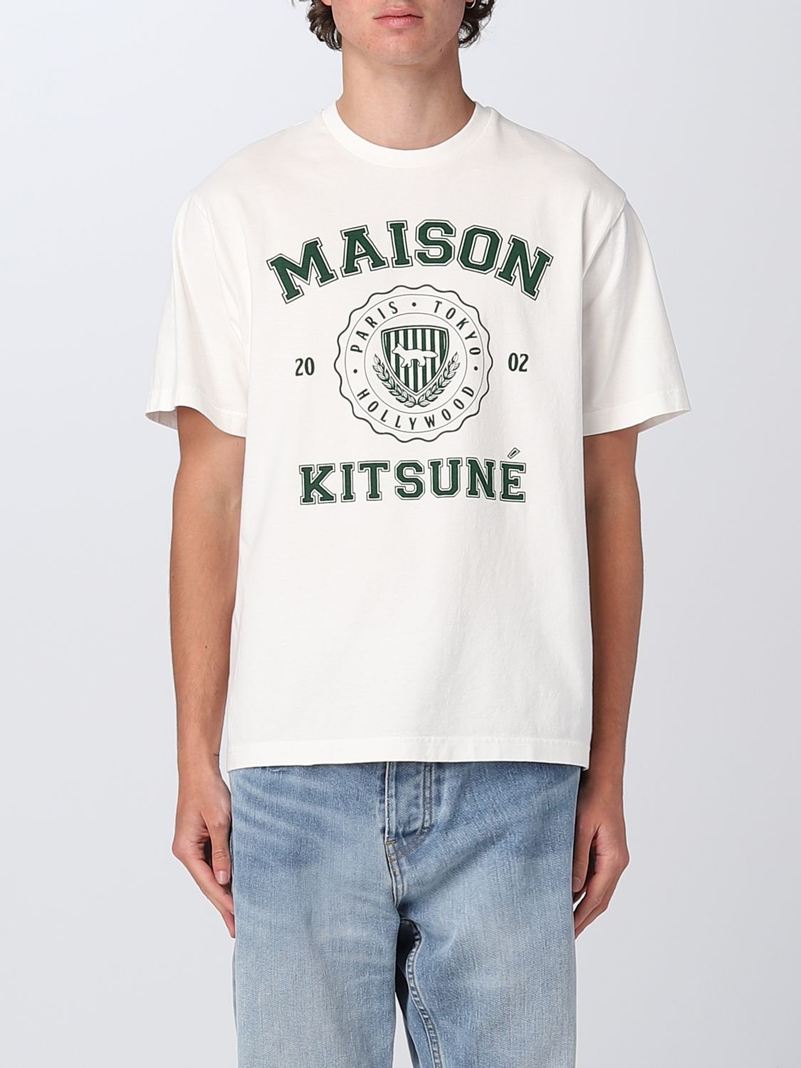 Maison Kitsunéアウトレット：Tシャツ メンズ - ホワイト | GIGLIO.COM