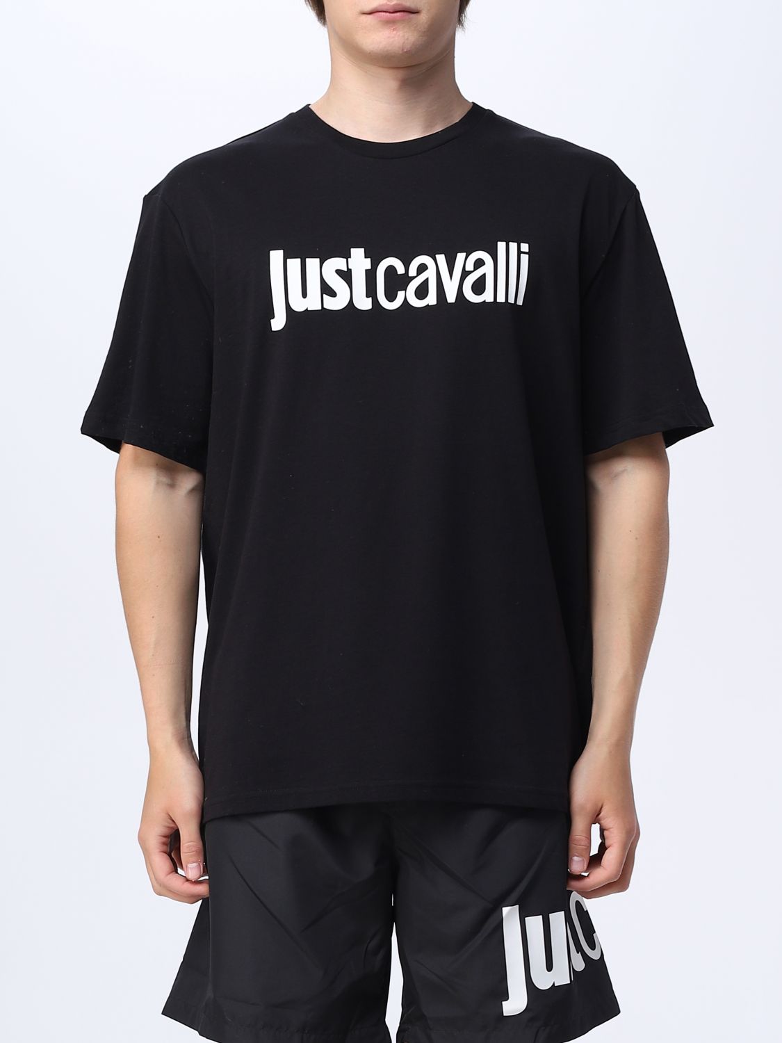 Shop Just Cavalli T-shirt  Men Color Black