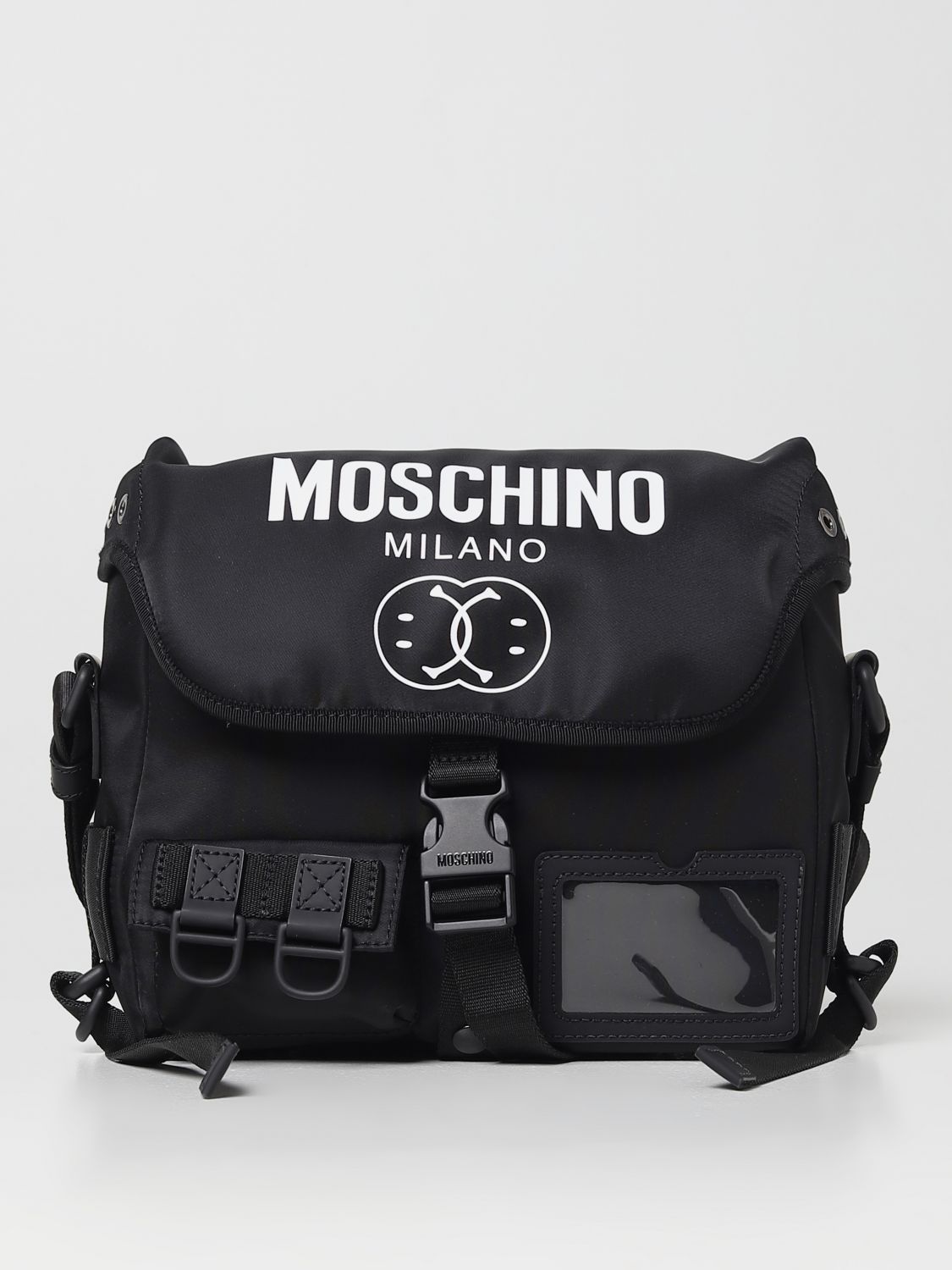 MOSCHINO COUTURE: shoulder bag for man - Black | Moschino Couture ...