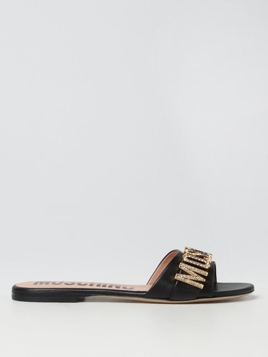 Moschino Couture Flat Sandals  Woman In Black