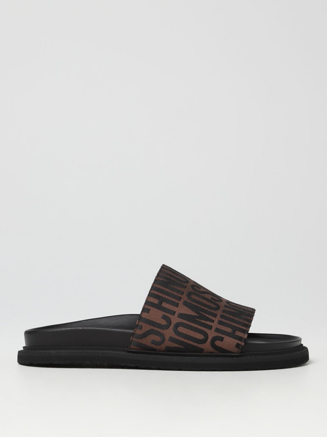 Moschino Couture Flat Sandals  Woman In Brown