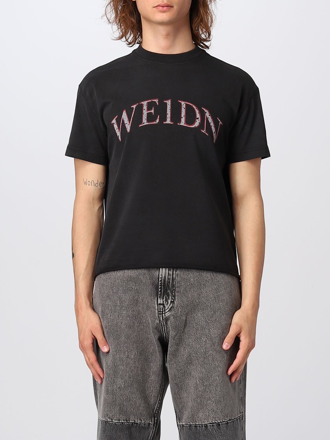 WE11DONE: t-shirt for man - Black | We11Done t-shirt WDTT123844U online ...