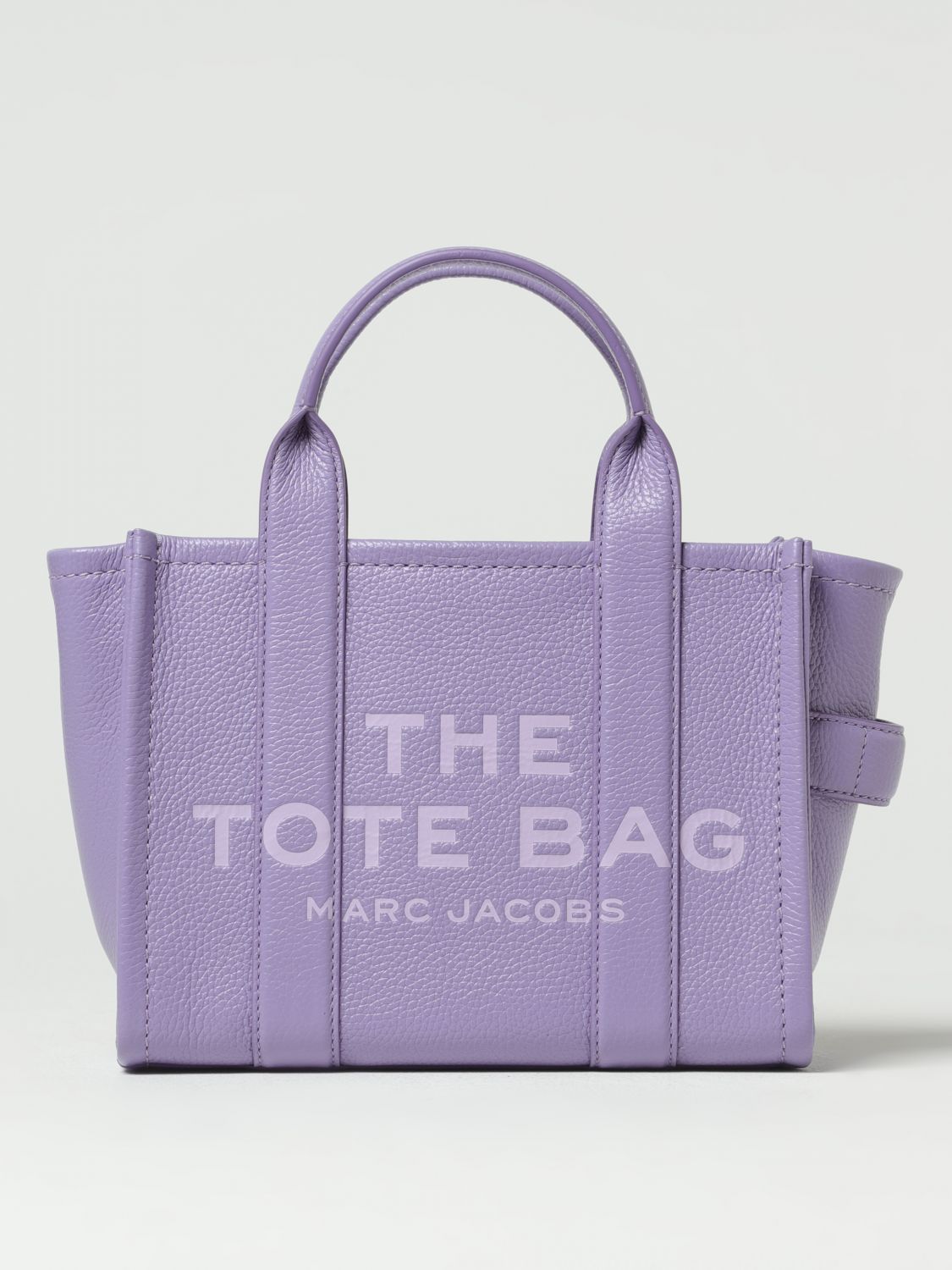 MARC JACOBS: The Tote Bag in grained leather - Yellow  Marc Jacobs handbag  H009L01SP21 online at