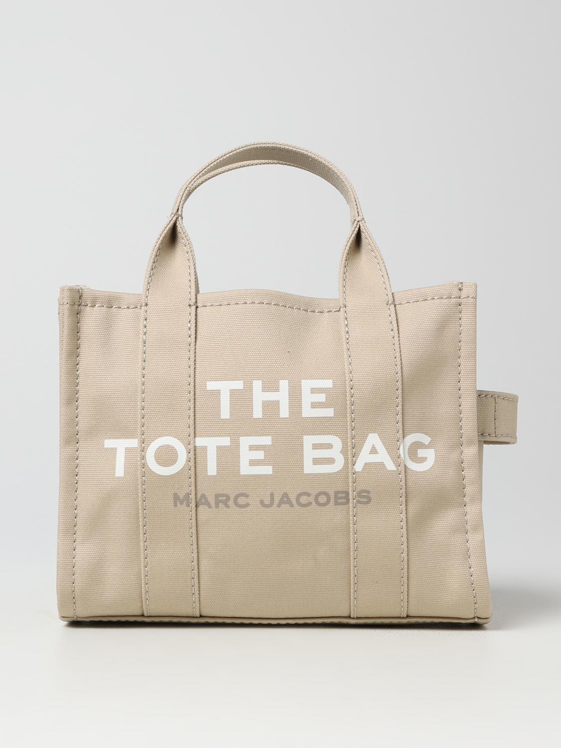 Marc Jacobs 'traveler Handbag' Mini Beige Tote Bag With Logo In Beige