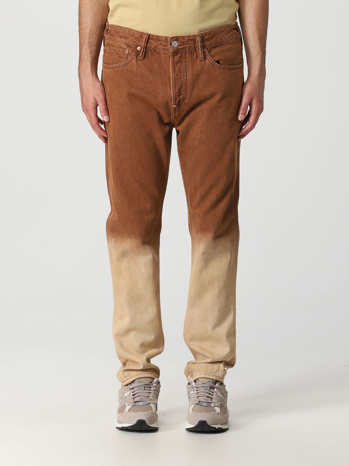 EVISU: jeans for man Brown | Evisu jeans 2ESHTM3JE91517CT online on