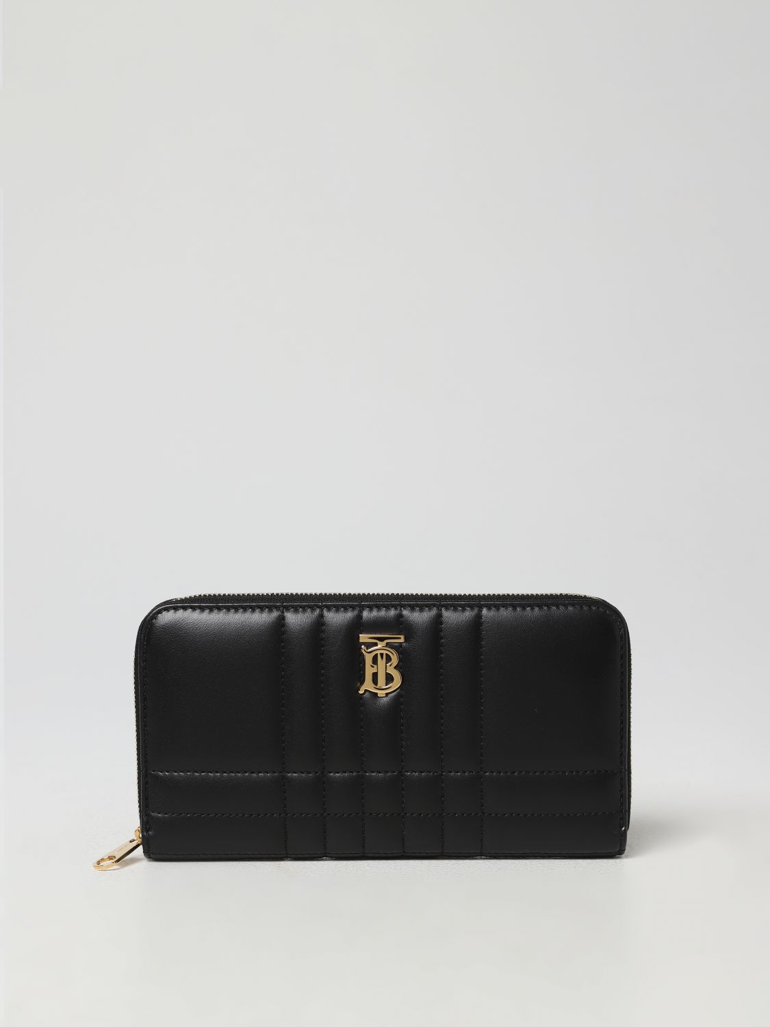 Burberry Lola Quilted Leather Zip Around Wallet