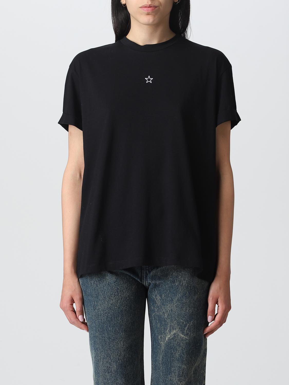 Stella Mccartney Embroidered Mini Star T-shirt In Black