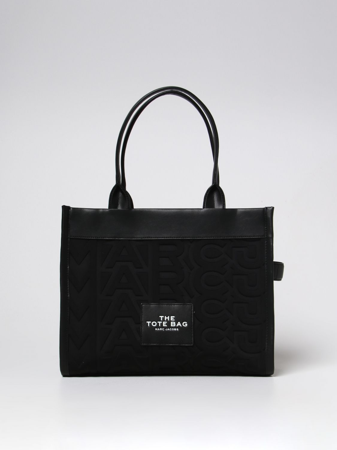MARC JACOBS: tote bags for woman - Black | Marc Jacobs tote bags ...