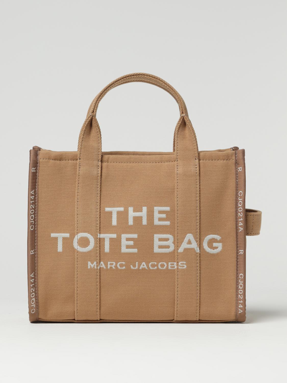 Marc Jacobs The Jacquard Medium Tote Bag In Canvas In Brown