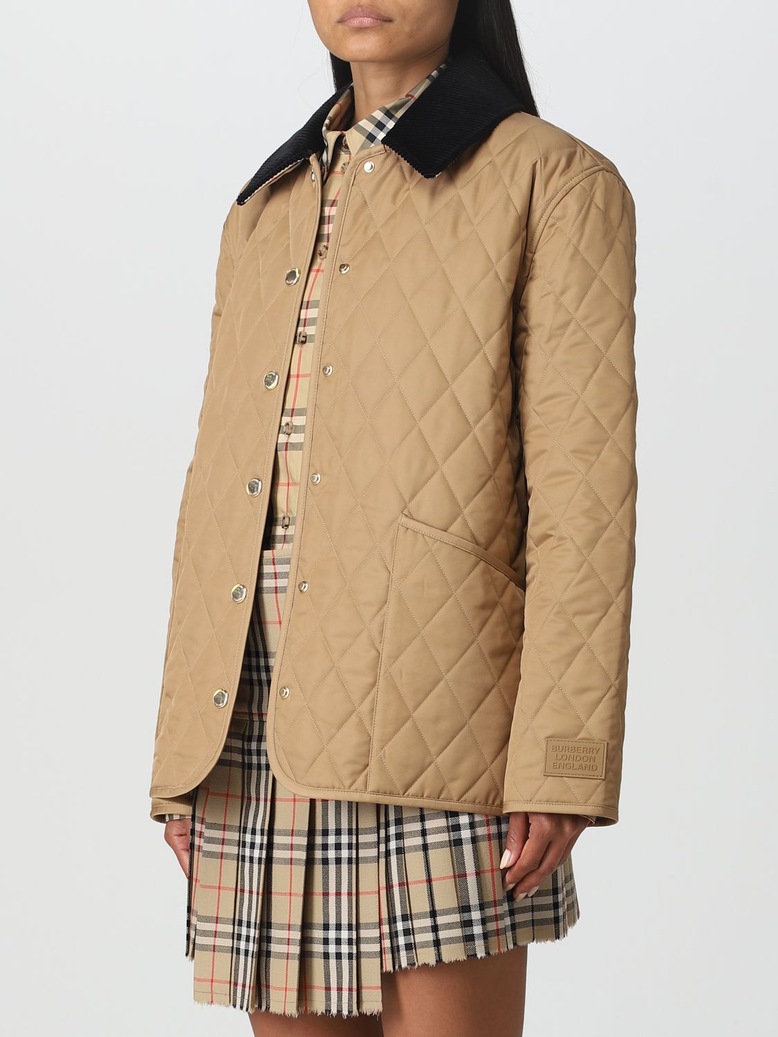 BURBERRY: blazer for woman - Brown | Burberry blazer 8065108 online on ...
