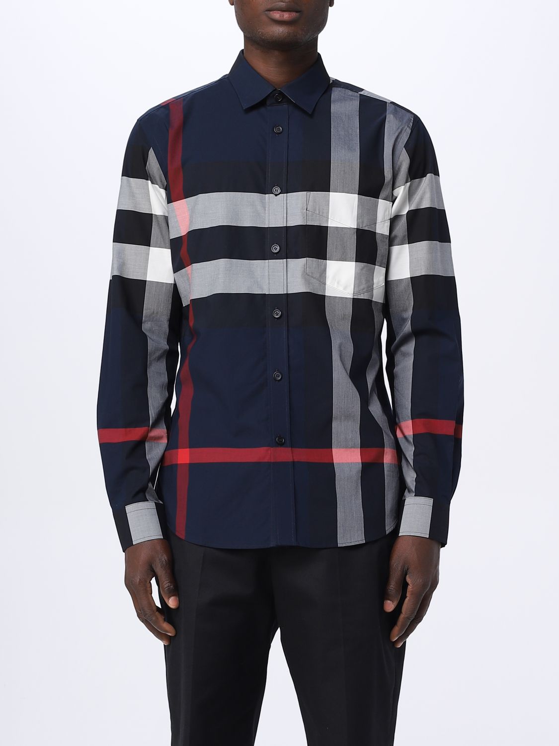 shirt for man - Navy | Burberry 8018111 online on GIGLIO.COM