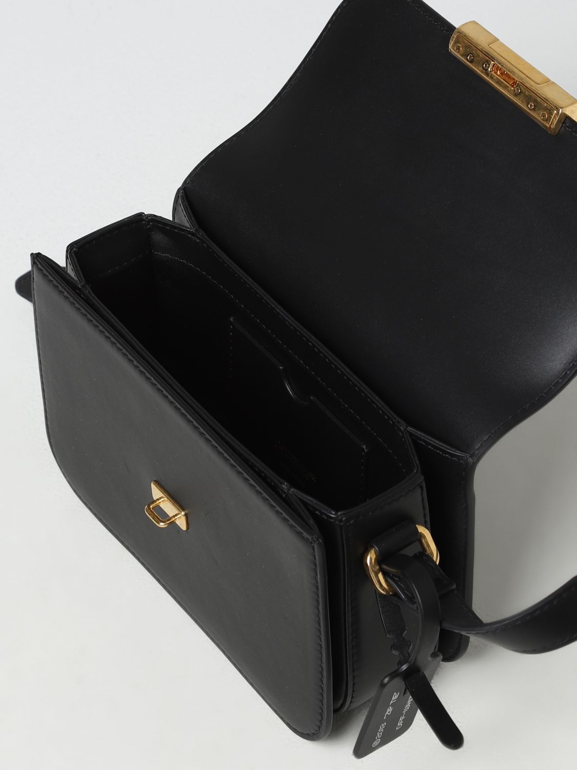 OFF-WHITE: mini bag for woman - Black | Off-White mini bag ...