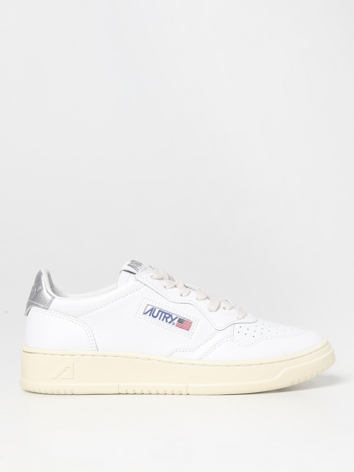 Autry Classic Low-top Sneakers With Logo Patches In White