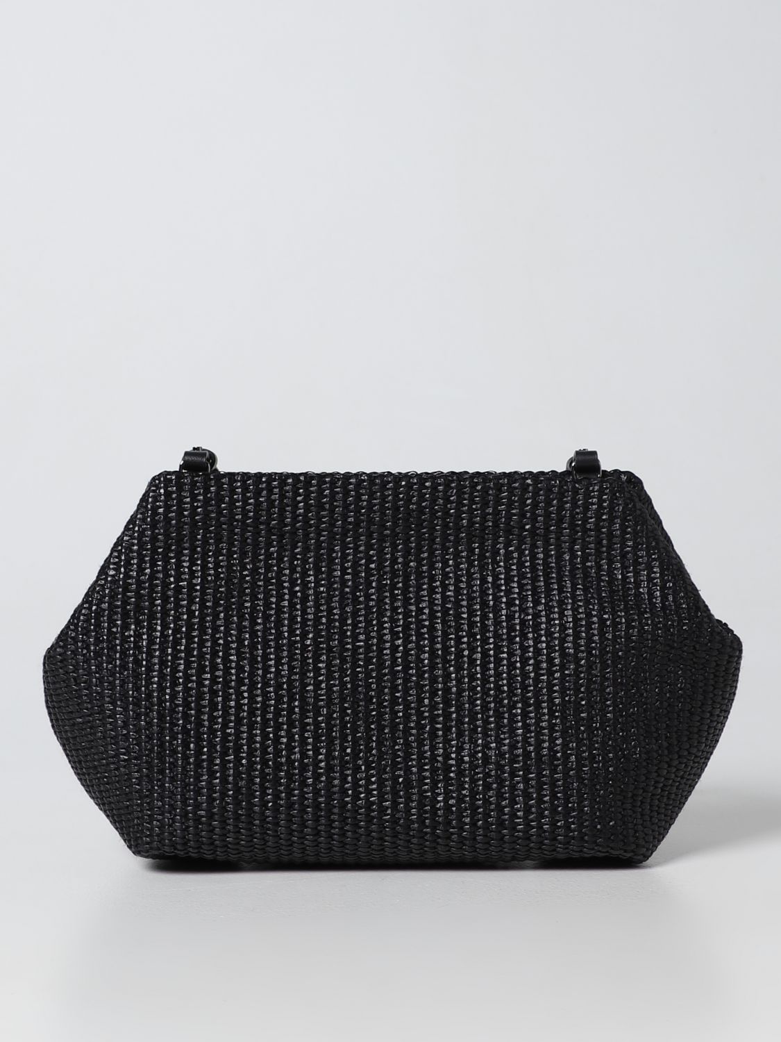 Brunello Cucinelli Raffia Bag In Black | ModeSens