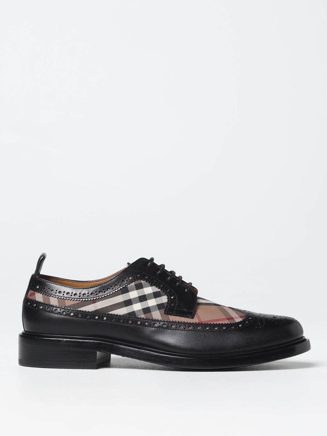 BURBERRY: Chaussures derby homme - Noir | Chaussures Derby Burberry ...