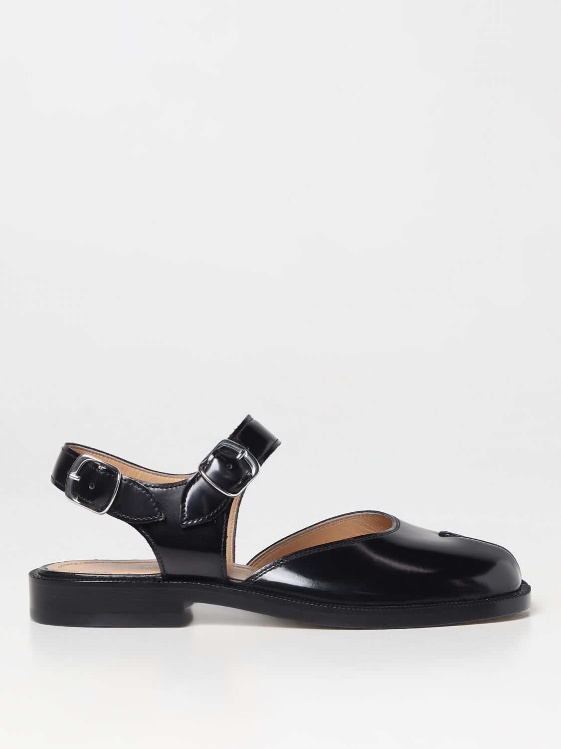 MAISON MARGIELA: flat sandals for woman - Black | Maison