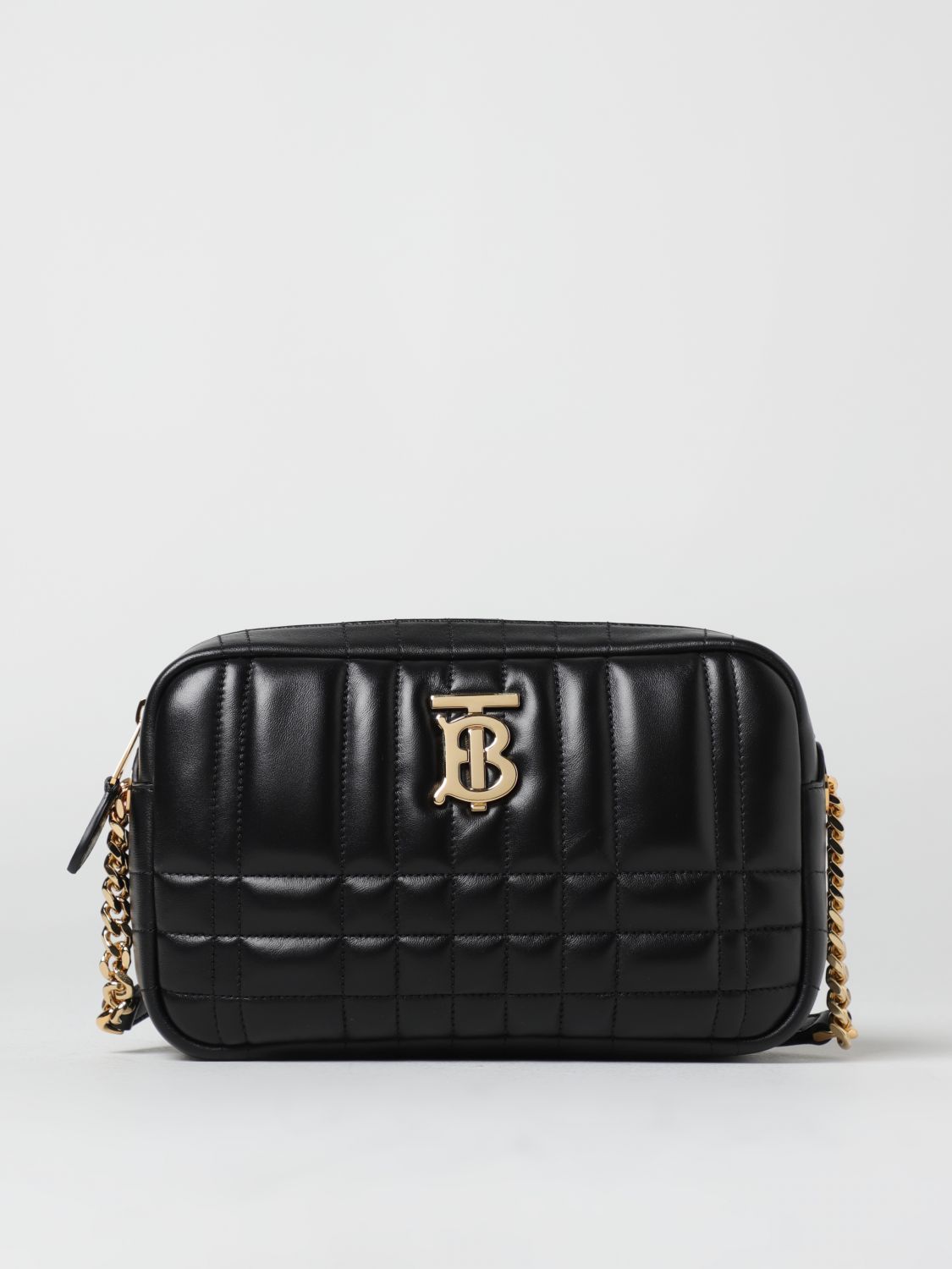 BURBERRY: Lola bag in quilted nappa leather - Black  Burberry crossbody  bags 8060894 online at