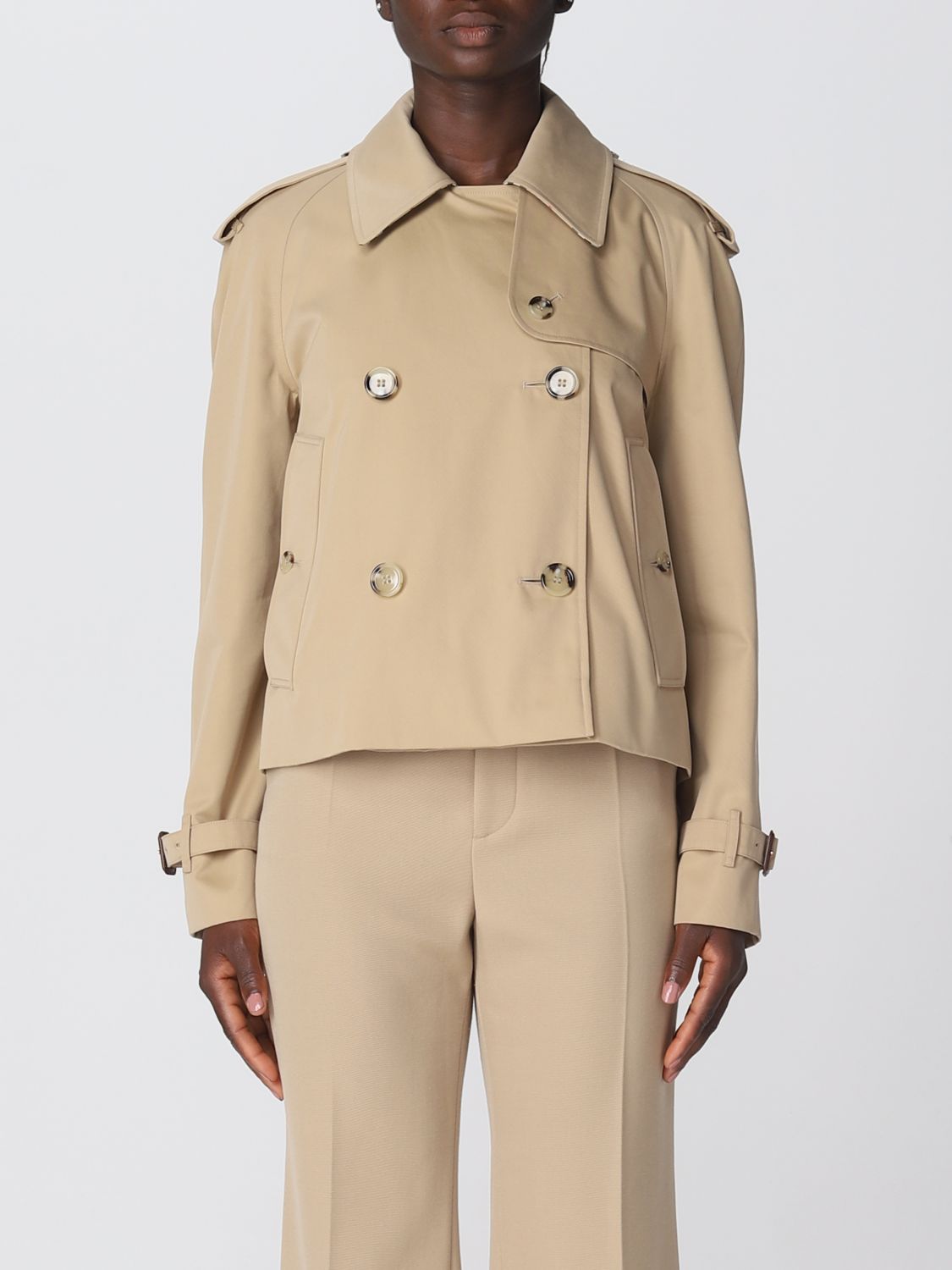 BURBERRY TRENCH COAT IN COTTON,E46462106