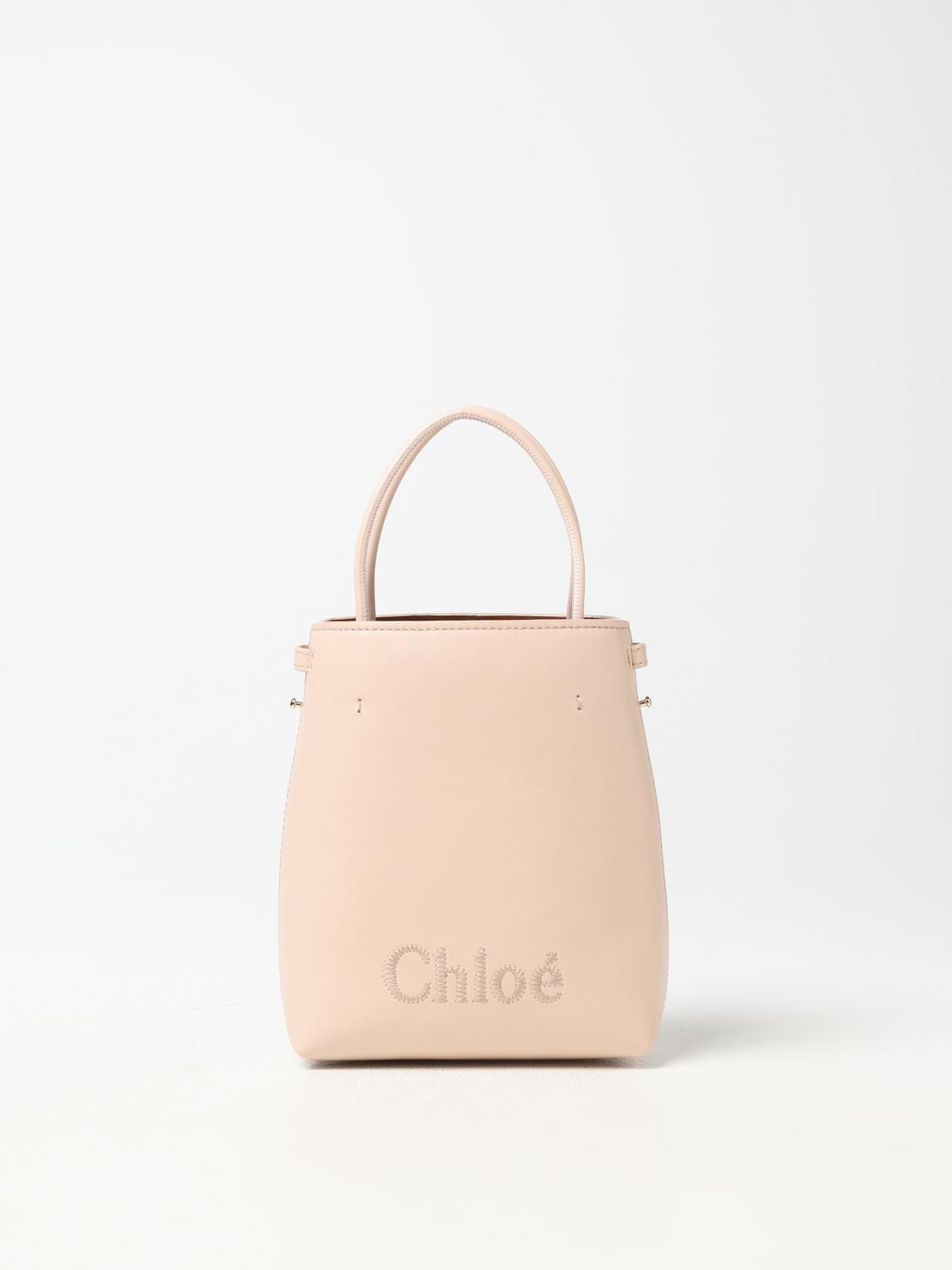 Chloé Sense Bag In Smooth Leather In Cyclamen