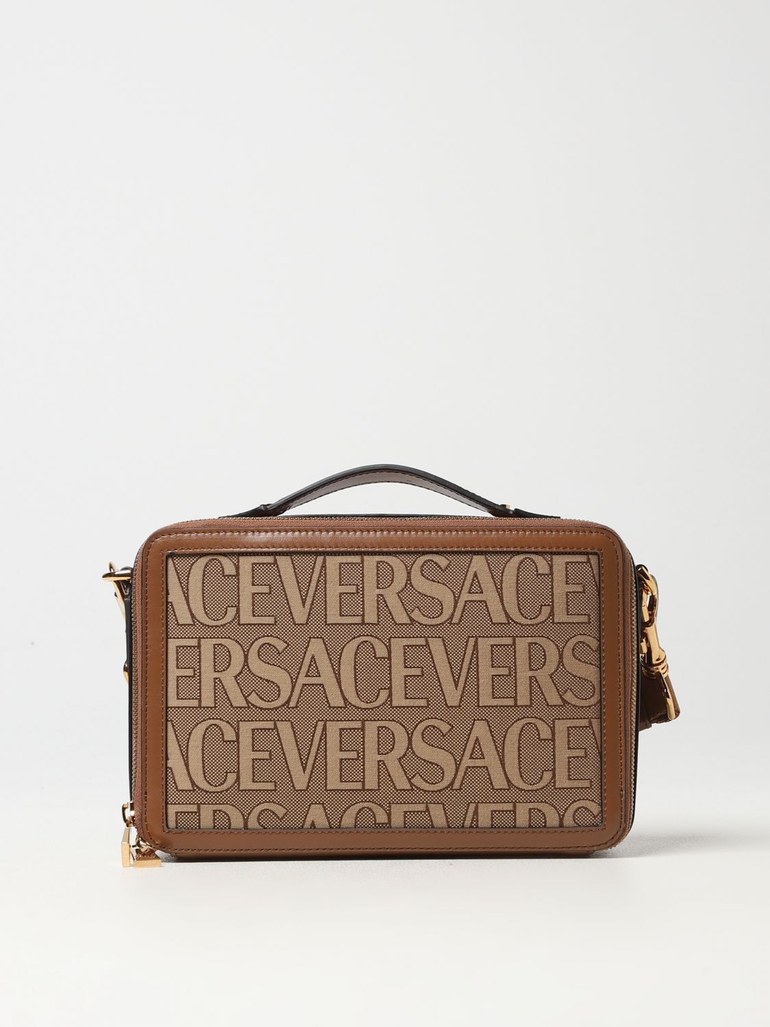 Shoulder Bag Versace Men Color Brown
