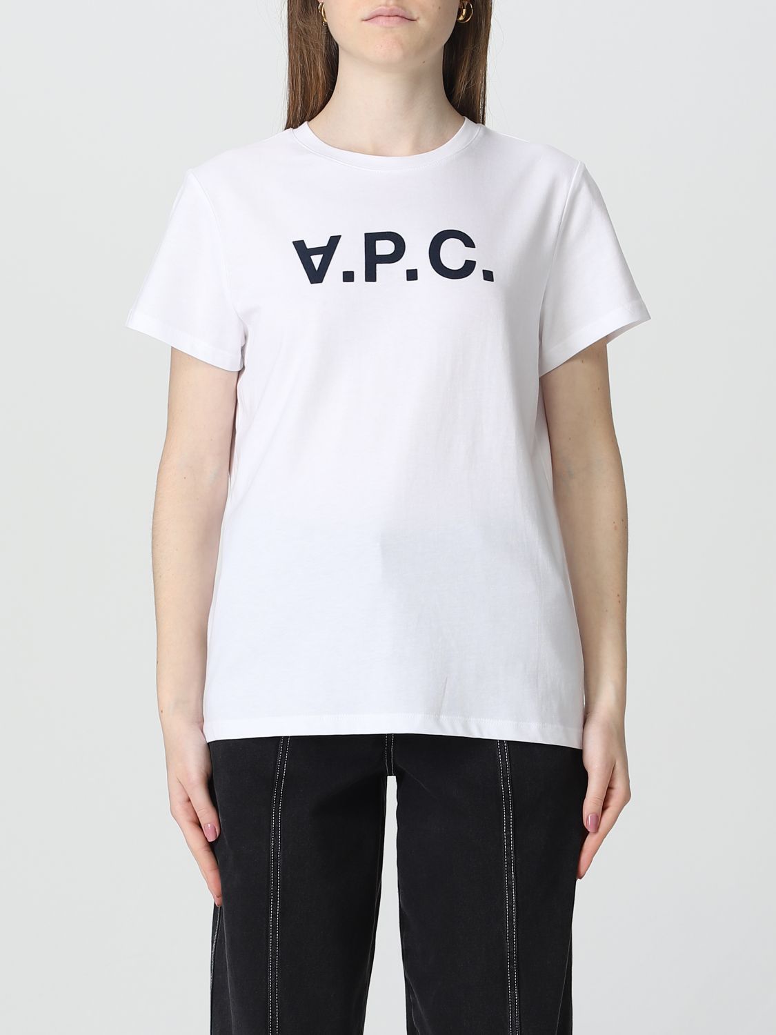 Shop A.p.c. T-shirt  Woman Color White