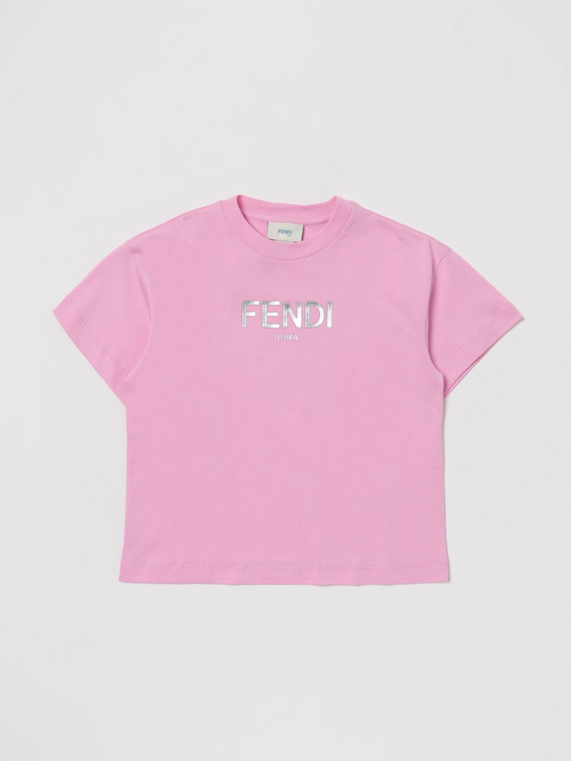 Fendi Kids Logo-Print Detail T-Shirt