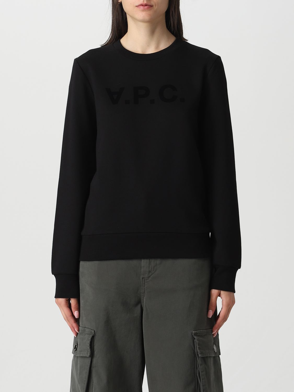 Apc Sweatshirt A.p.c. Damen Farbe Schwarz In Black