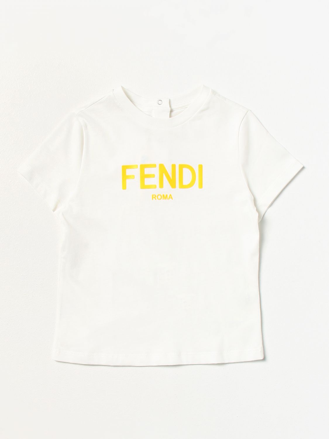 FENDI T恤 FENDI KIDS 儿童 颜色 白色,E46932001