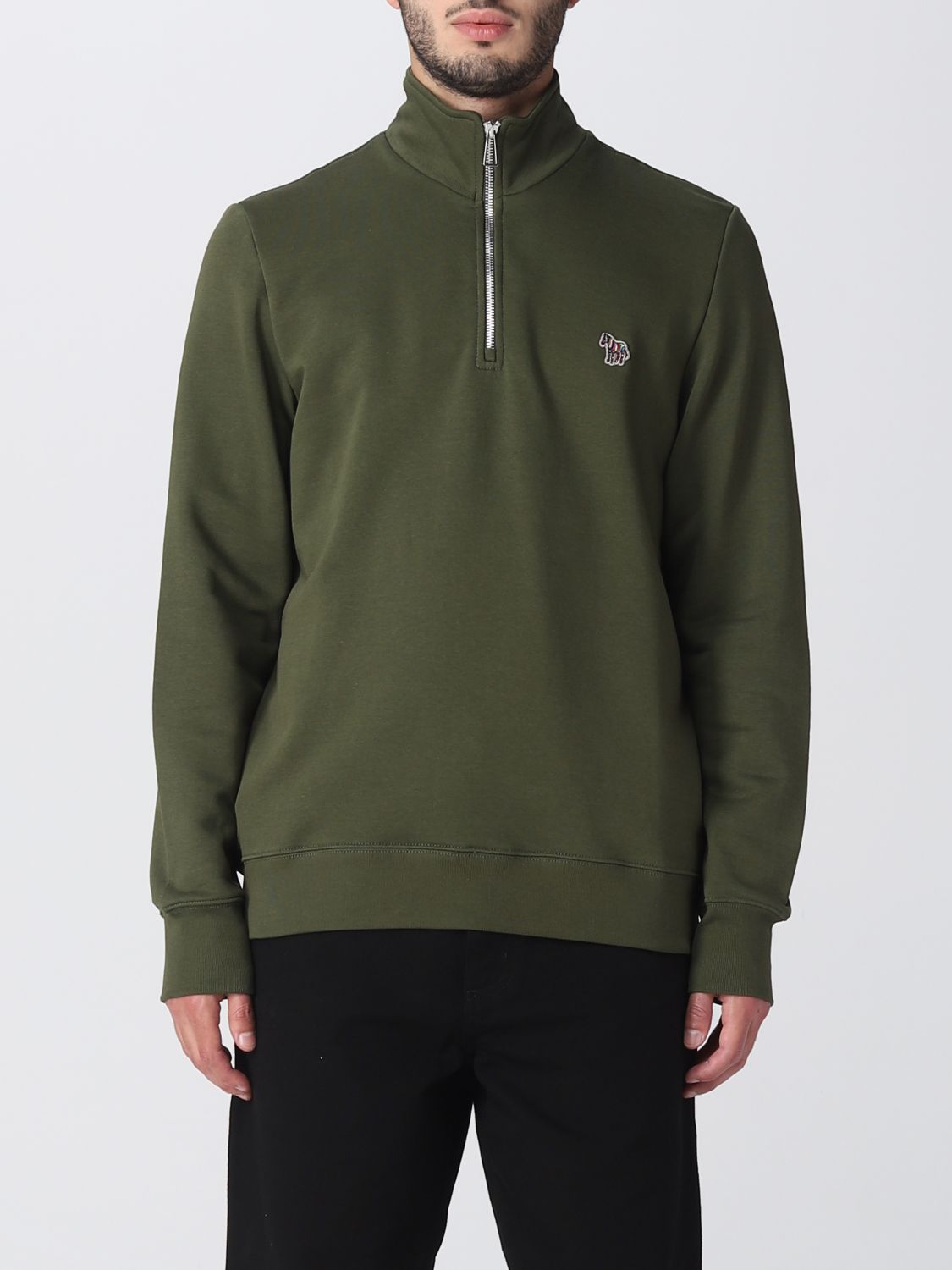 Shop Ps By Paul Smith Sweatshirt Ps Paul Smith Men Color Military
