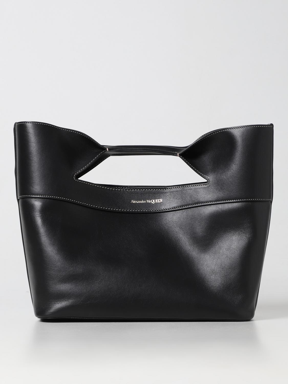 Borsa A Tracolla Alexander McQueen The Story - Pelle Avorio Con Hardware Oro - Nuova Con Etichette
