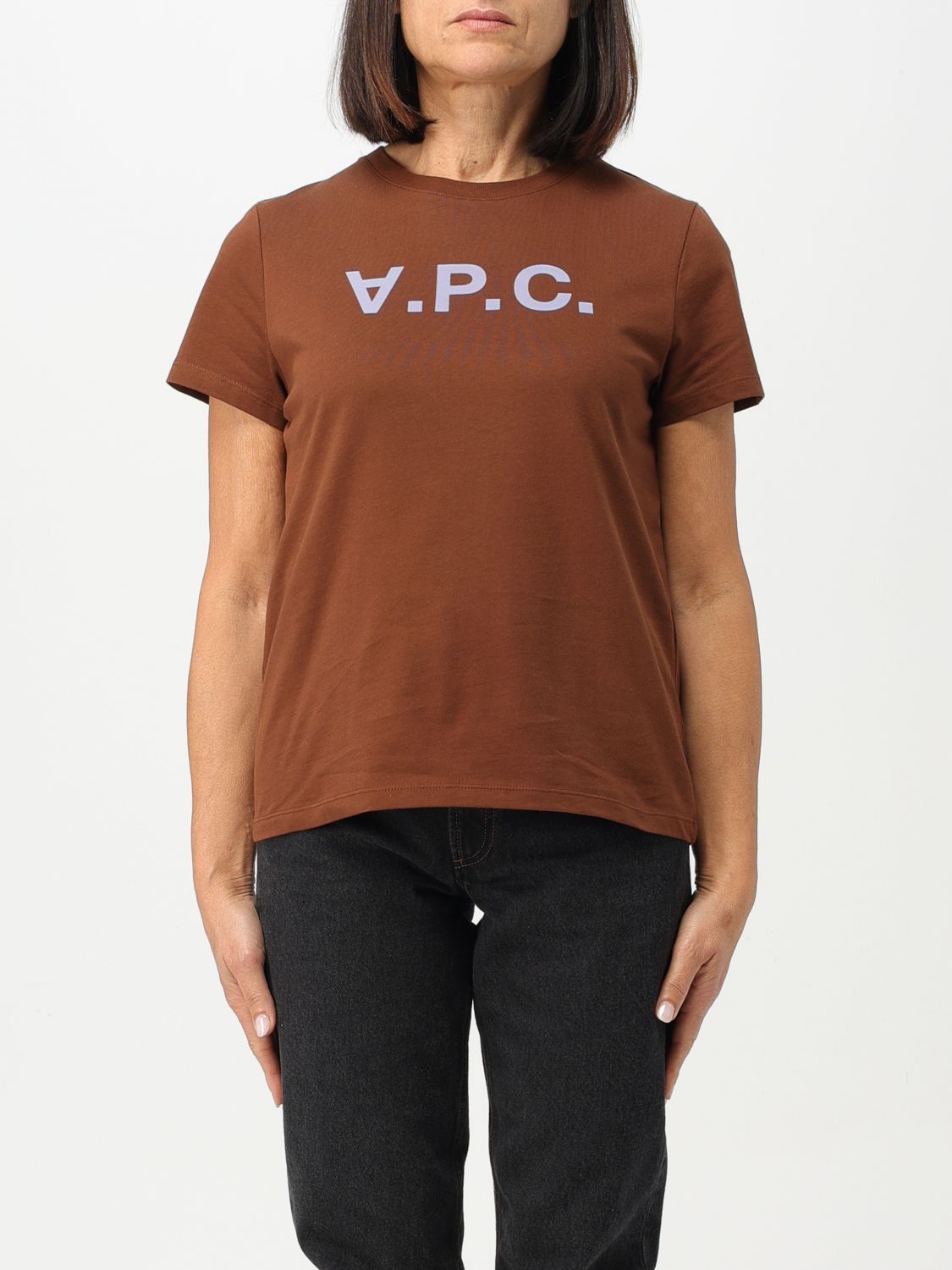 Apc T-shirt A.p.c. Damen Farbe Braun In Brown