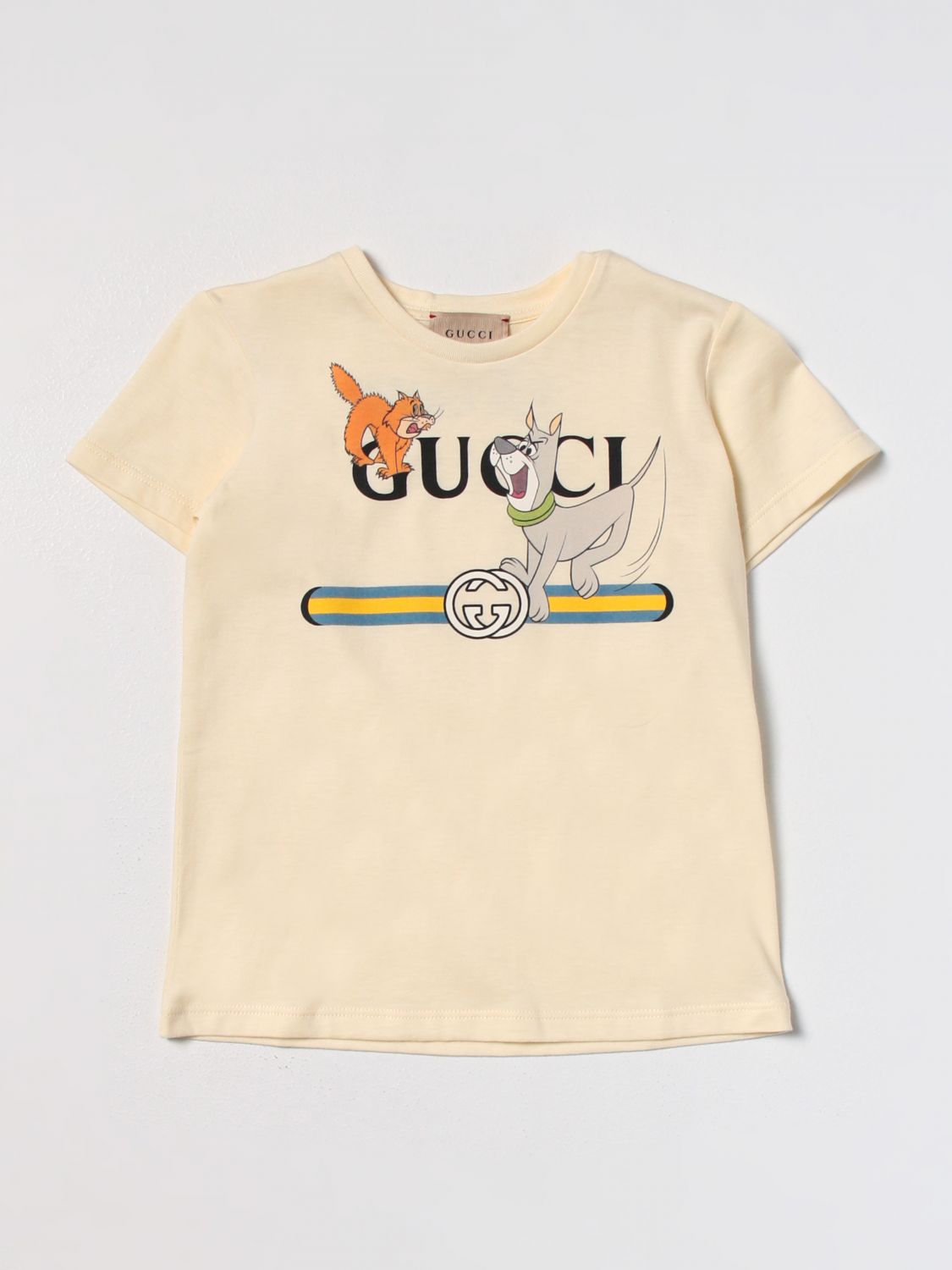 GUCCI：Tシャツ 幼児 - イエロー | GIGLIO.COMオンラインのGucci T