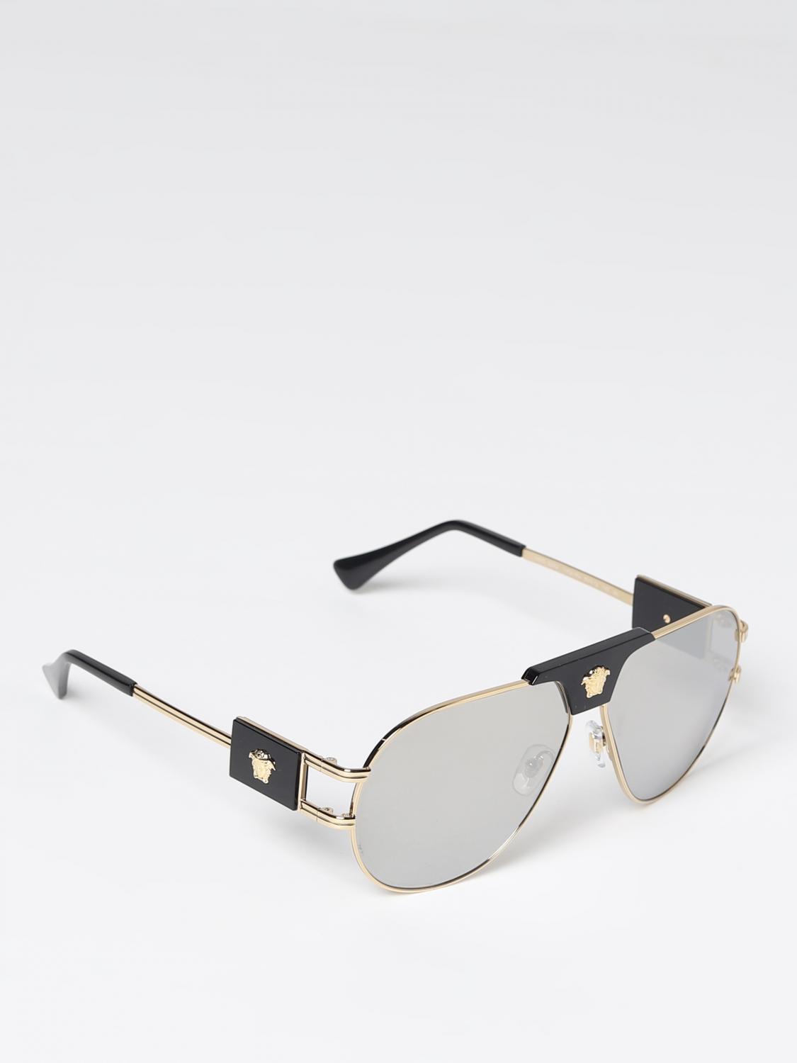 VERSACE: sunglasses for man - Grey | Versace sunglasses MOD. 2252 ...