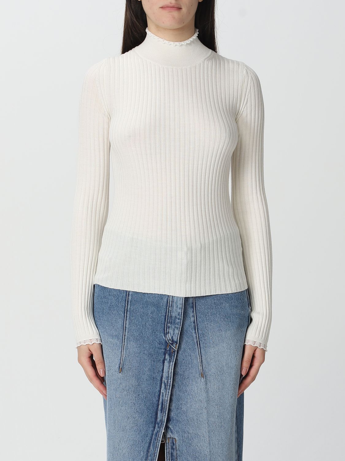 Chloé Wool Sweater In White