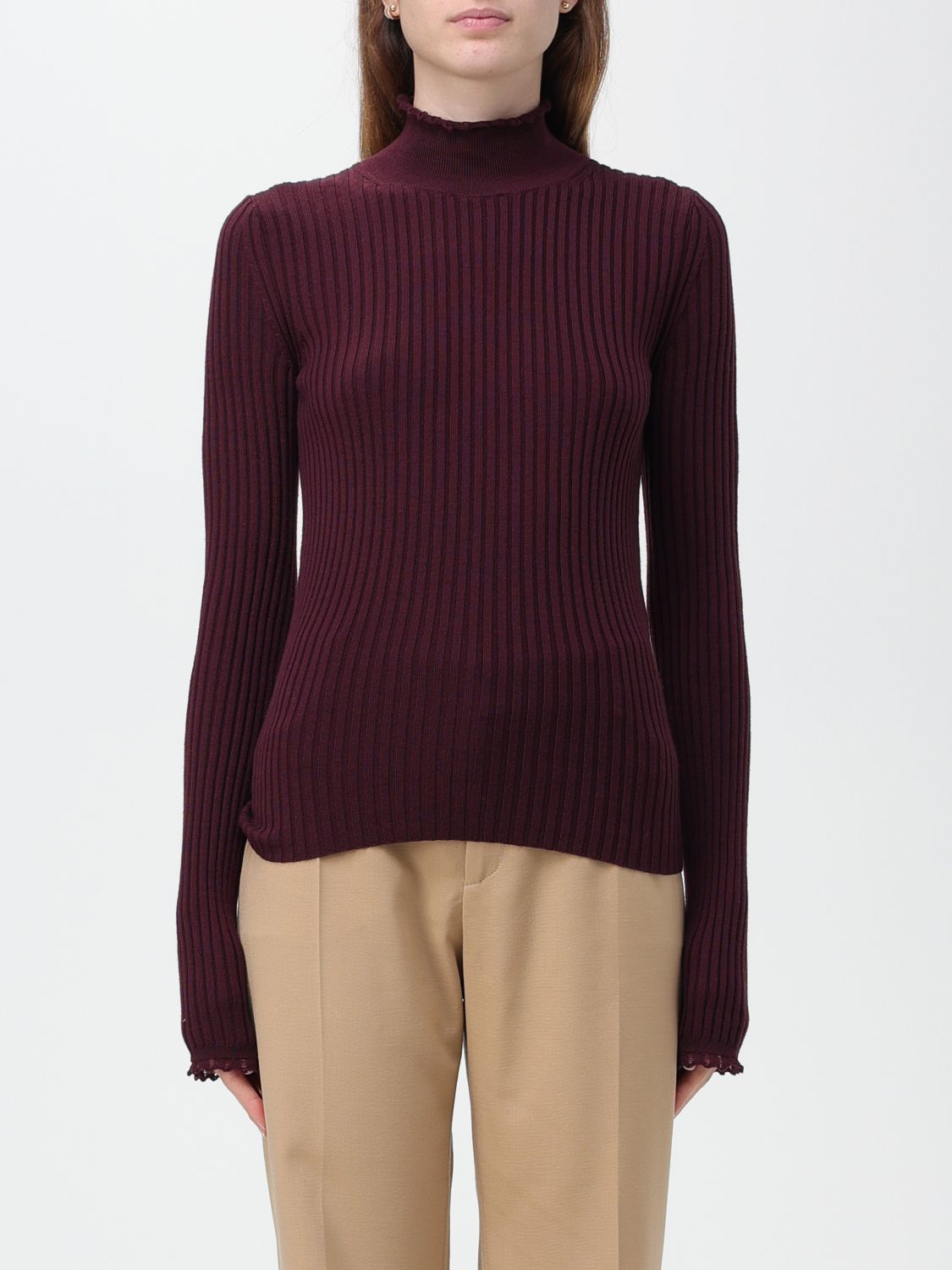 Chloé Wool Sweater In Violet