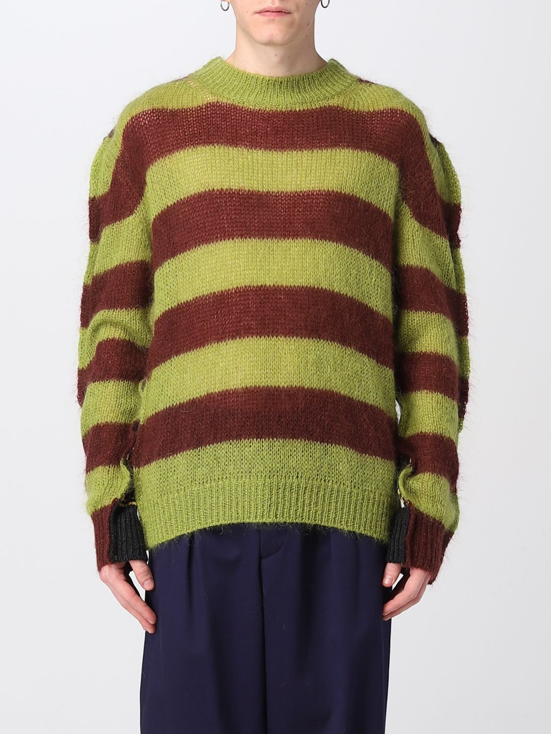 MARNI SWEATER IN MOHAIR AND WOOL BLEND,E47644012