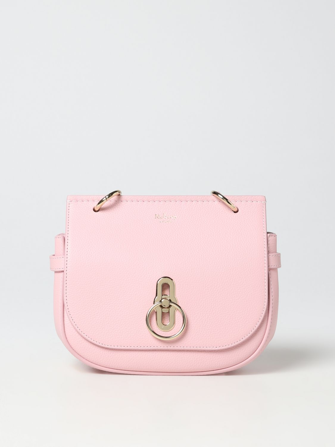 MULBERRY Small Classic Grain Calfskin Small Darley Powder Pink 882890 |  FASHIONPHILE