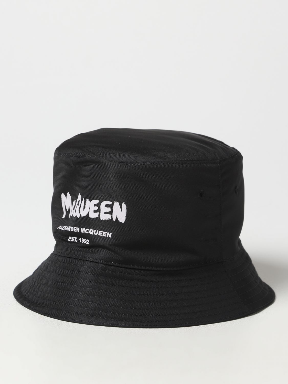 ALEXANDER MCQUEEN: hat in nylon - Black | Alexander McQueen hat