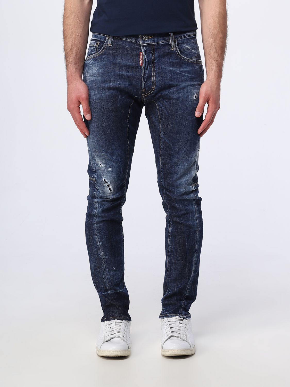 DSQUARED2: jeans in denim - Blue | Dsquared2 jeans S74LB1339S30789