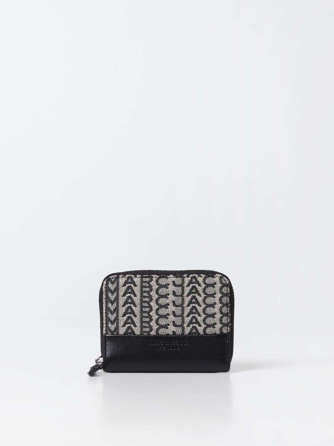 MARC JACOBS WALLET IN JACQUARD COTTON AND LEATHER,E48475022