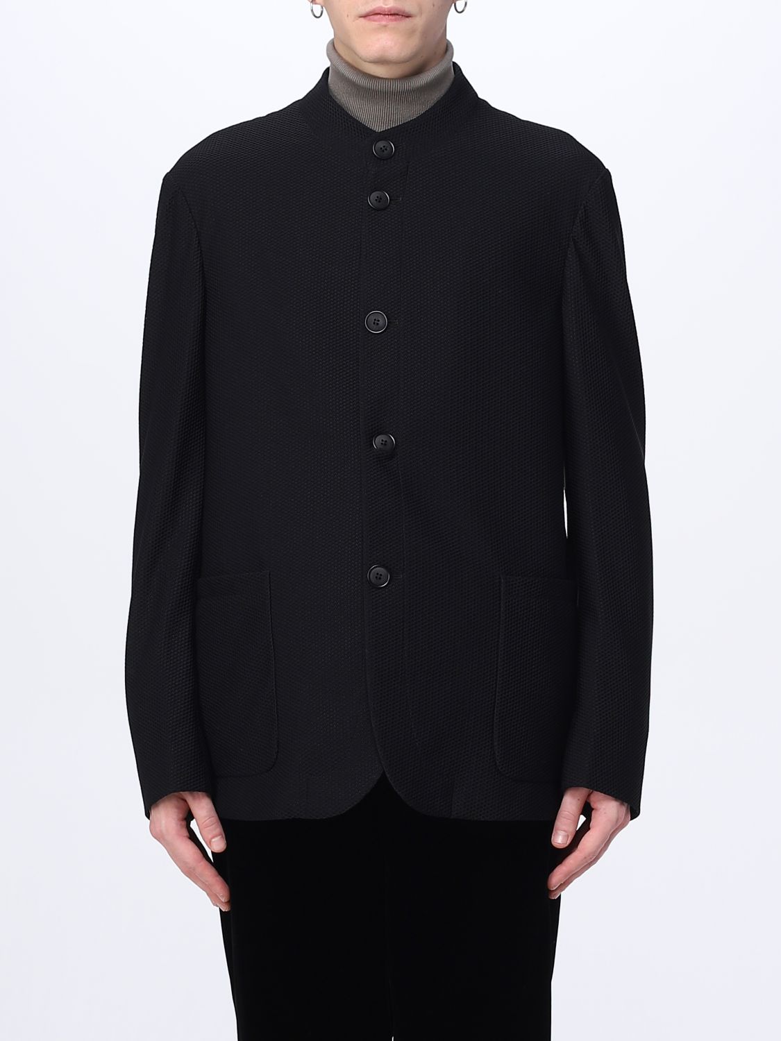 jacket giorgio armani men colour black