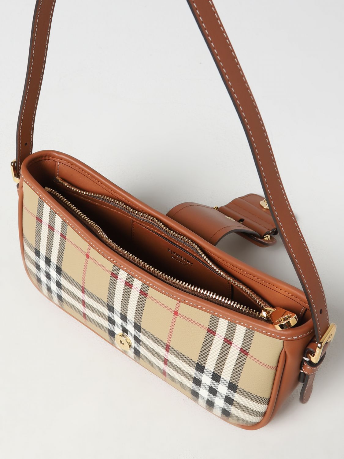 BURBERRY: shoulder bag for women - Beige  Burberry shoulder bag 8070563  online at