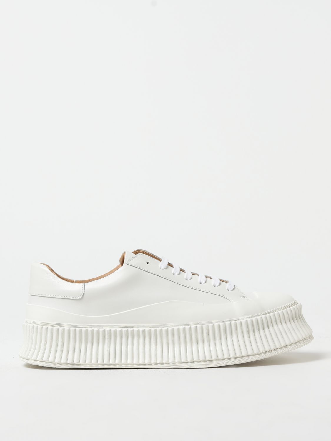 Leather Low-top Sneakers 44 Porcelain