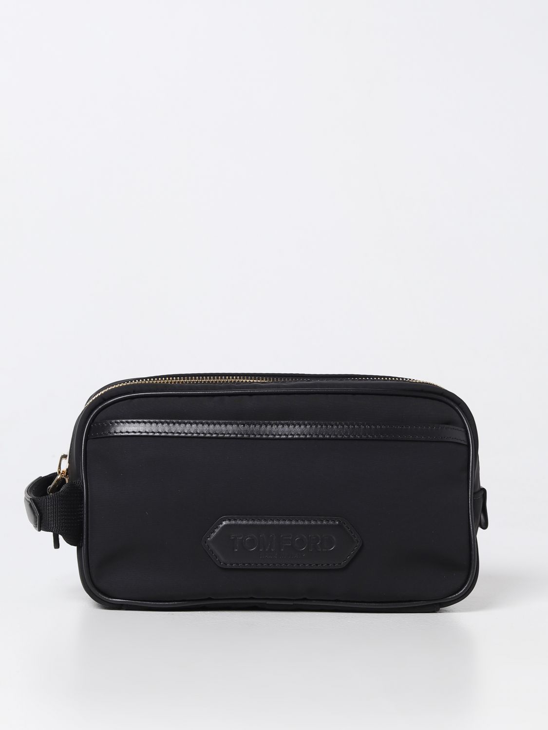 Tom Ford Logo Pouch in Gray for Men