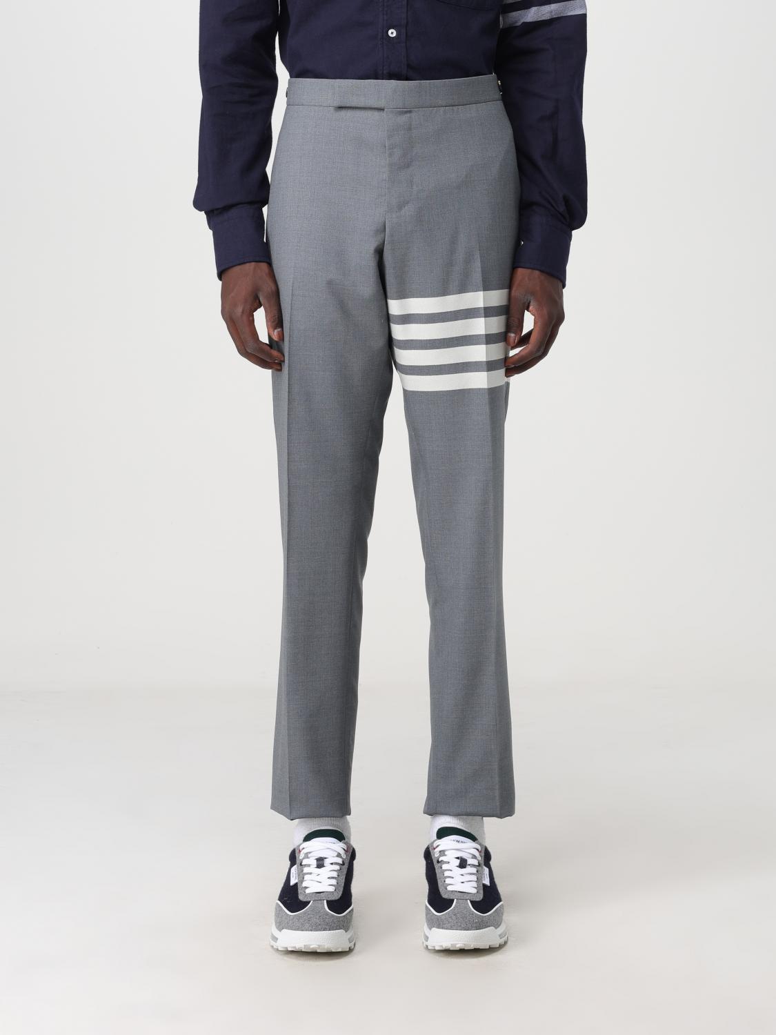 Thom Browne Classic Pants With Martingale In Grey