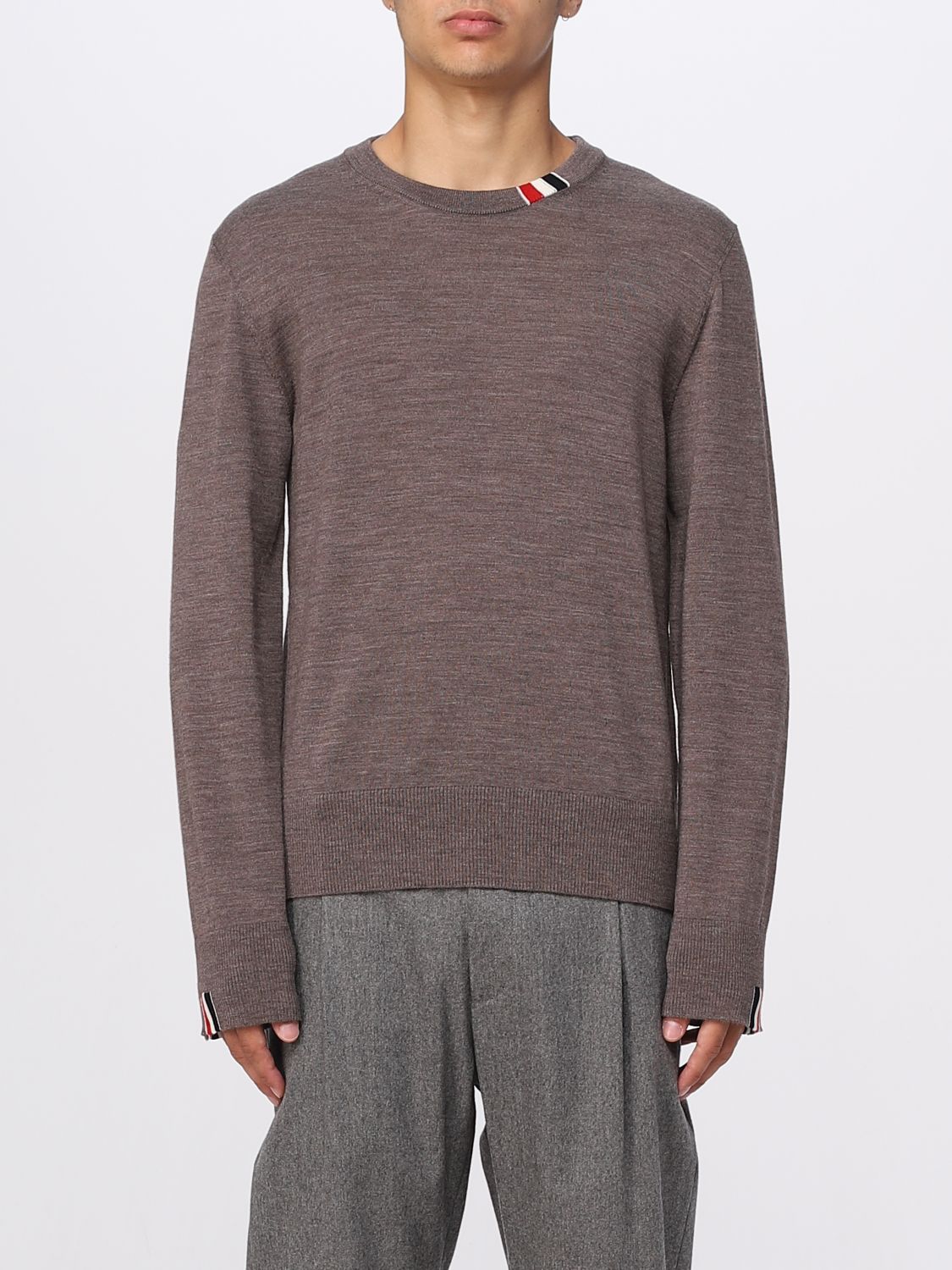 THOM BROWNE SWEATER IN WOOL,E49647032